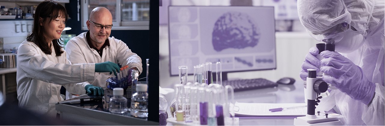 Scientists working in pharmaceutical research laboratories
