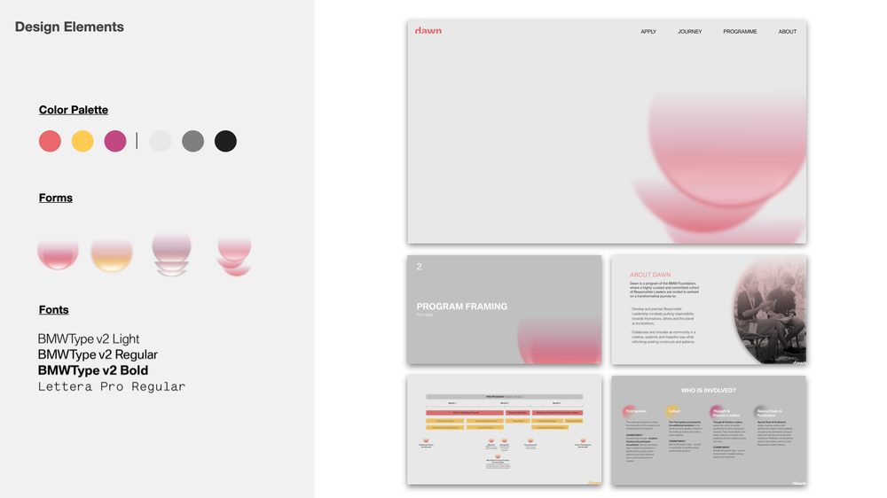 Dawn brand design elements